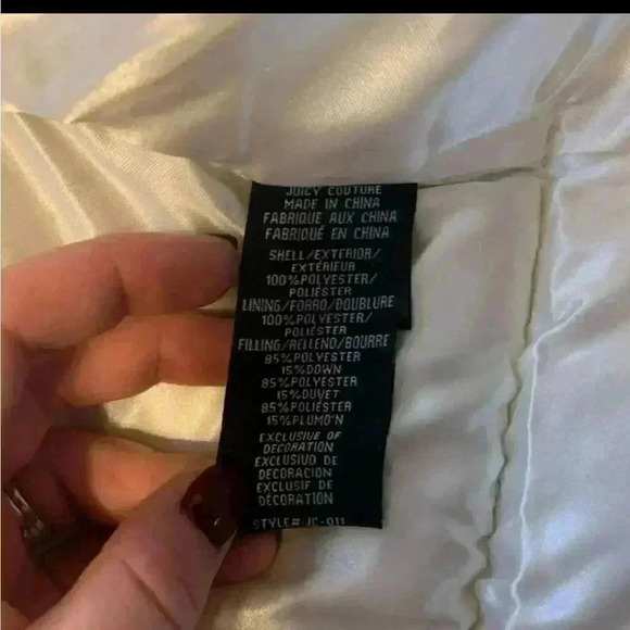 NEW IVORY TEDDY BEAR PUFFER COAT. JUICY CO… - Picture 7 of 16